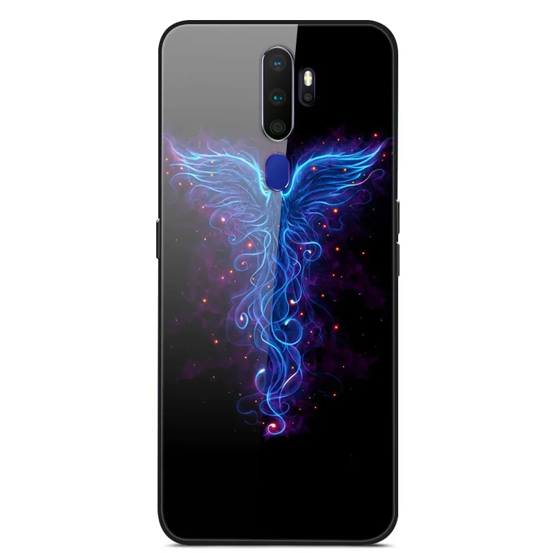 Для OPPO A5 чехол из закаленного стекла жесткий чехол s чехол для OPPO A5 чехол для телефона мягкий бампер для OPPOA5 A 5 6,5'' - Цвет: 46