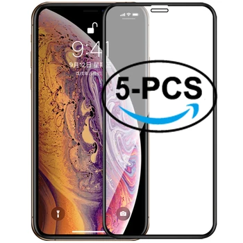 

5Pcs Full Cover Tempered Glass For 11 Pro Max iPhoneExplosion-Proof Screen Protector Film For iPhone XR XS Max x 7 8 Plus Glass