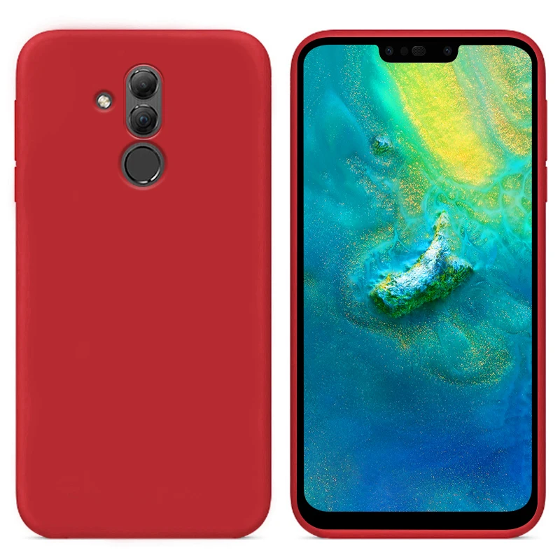 Роскошный чехол из жидкого силикона для сотового телефона Huawei Mate 20 Lite SNE AL00 мягкая