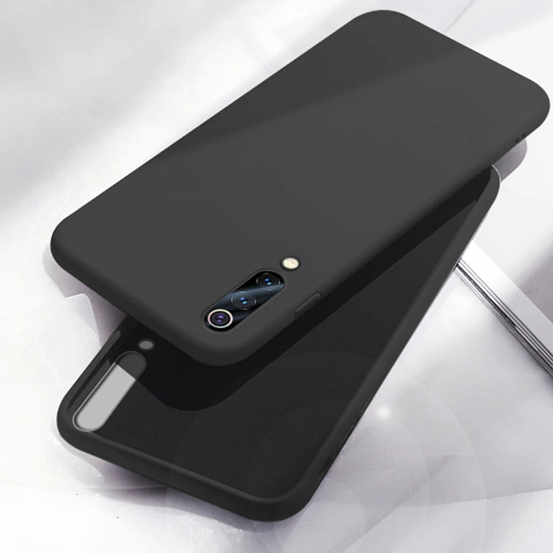 Black 500 шт чехол для телефона для Xiao mi x 3 2S 2 CC9 CC9e mi A3 Lite A2 9T 9 8 SE гелевый резиновый жидкий силиконовый роскошный тонкий мягкий чехол - Цвет: Black