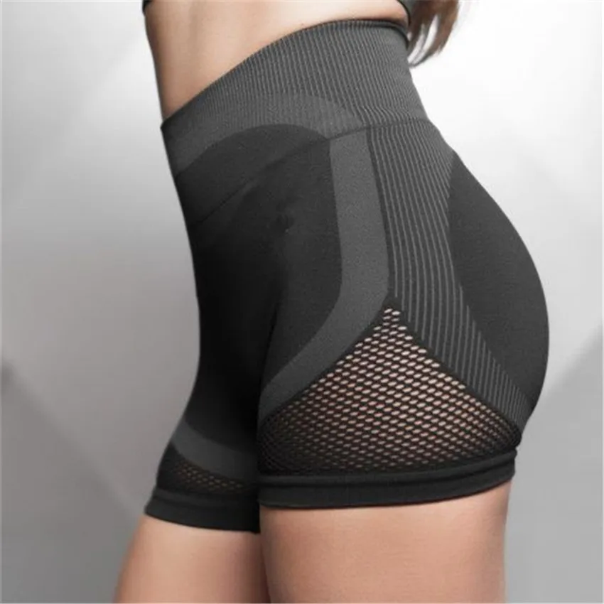 CB253 black shorts Бесшовный спортивный бюстгальтер высокого качества из сетчатой ткани, спортивный бюстгальтер-борцовка, спортивный бюстгальтер, бюстгальтеры для тренировок, йоги, фитнеса, тренажерного зала, укороченный топ, пуш-ап, бюстгальтеры для йоги - Цвет: CB253 black shorts