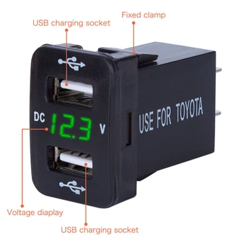 

Adapter USB Charger Truck Plastic+Metal Black For Toyota Corolla Replacement Replaces Power Cable Part