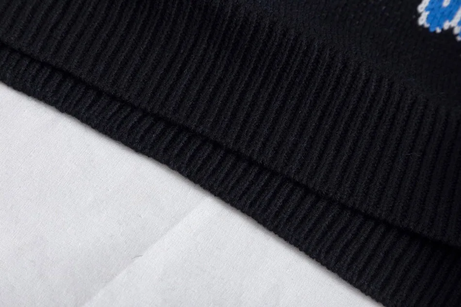 2XL размера плюс, круглый вырез, длинный рукав, мужской свитер с буквенным принтом, Harajuku, пуловер, свитера, мужские, Casaco Masculino