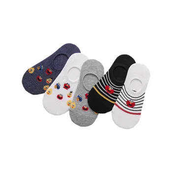 

2020 New Summer Leisure Shallow Mouth Short Sock Cartoon Anime Pattern Breathable Comfortable Women Short Sock Chaussettes