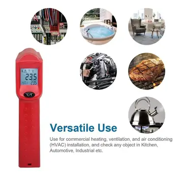 

In Stock! Digital Infrared Inspection Thermometer With Laser Sight Instant-read Red Laser Pointer for Precise Aiming Hot Sale