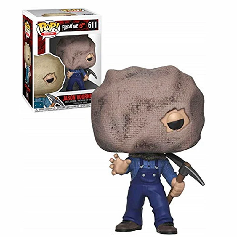 FUNKO POP Friday 13 Джейсон Вурхиз с сумкой маска 611 # эксклюзивные фигурки модель игрушки на день рождения Рождественский подарок
