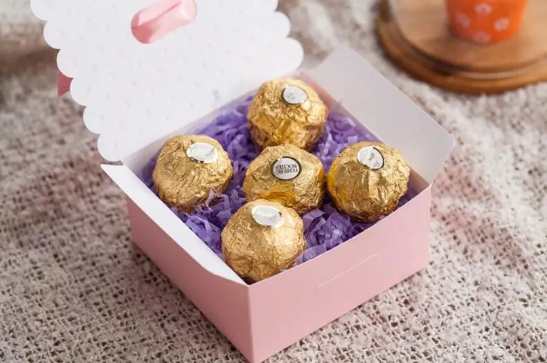 European Baby Boy Girl Party Angel Candy Boxes Baby Shower Favors Baby Birthday Party Sweet Box Chocolate Bag Box 7
