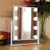 Table Cosmetic Mirror With light Bulb Professional Beauty Mirror HD Comb Illuminated Mirror Cosmetic Mirror Make-up Mirror ► Photo 3/6