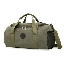 Большая вместительная холщовая мужская дорожная сумка, Водонепроницаемая спортивная сумка для спортзала, повседневная мужская сумка на плечо, цилиндрическая спортивная сумка