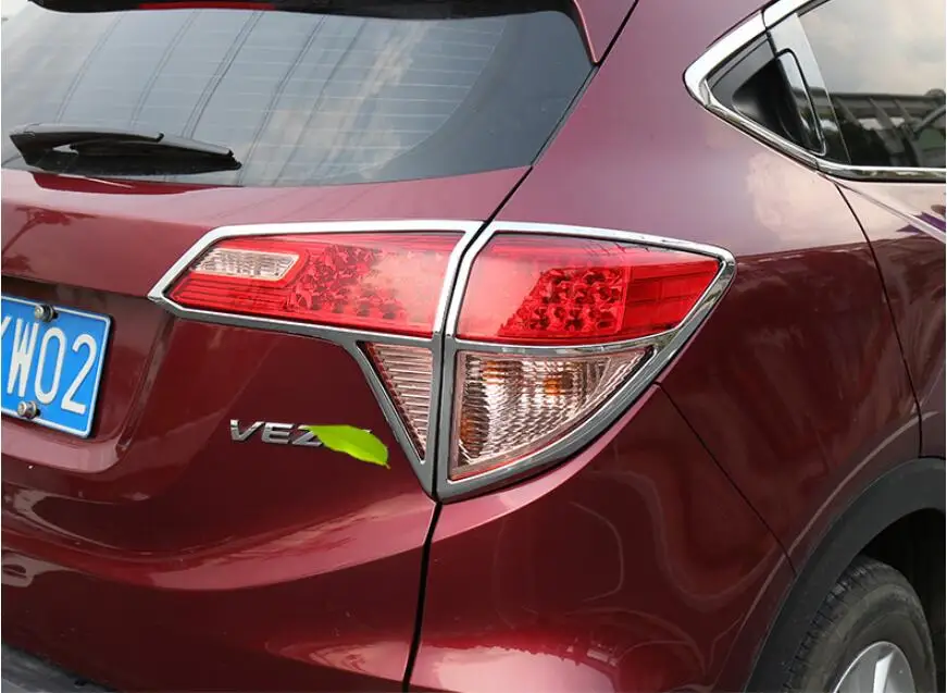 ABS Хром Передняя фара автомобиля+ задний фонарь Крышка лампы отделка для Honda VEZEL