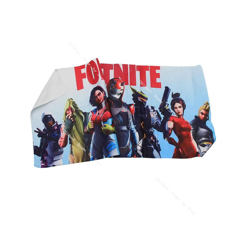 Fortnite Хлопковое полотенце с рисунком аниме мягкие впитывающие полотенца для