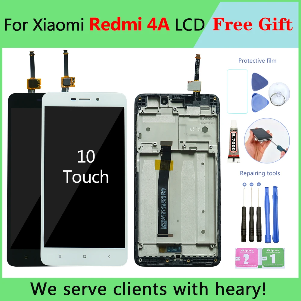 Дисплейный модуль для Xiaomi Redmi 4A 5 0 дюйма с сенсорным экраном и дигитайзером в