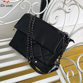 

DORANMI Thread Chain Shoulder Bag Women's Bags 2020 Flap Bag Crossbody Messenger Diamond Lattice Luxury Handbag Flaps Bolso G520