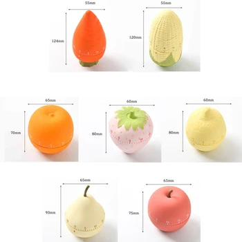 

Creative Fruits Modeling 60 Minutes Cooking Mechanical Timer Apple Cooking Dial Timer Cute Reminder Kitchen Tools Kitchen Gadge