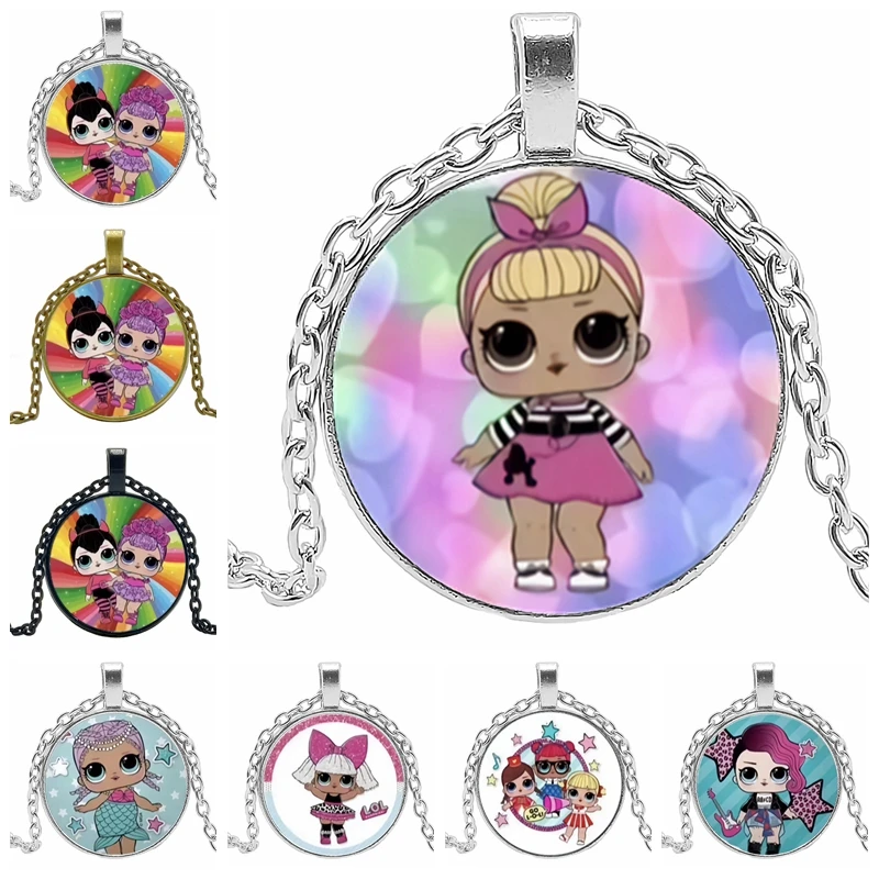 Girl Necklace Glass Glamour Bulge Anime Fashion Cartoon Peripheral HOT