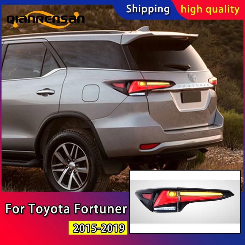 

Car Styling Tail Lamp for Toyota Fortuner LED Tail Light 2015-2019 New Fortuner Rear DRL Signal Brake automotive car accessories