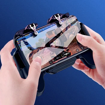 

Game Handle PUBG Mobile Phone Gamepad Joystick L1 R1 Trigger Game Shooter Controller With Cooling Fan for iPhone Android Phone