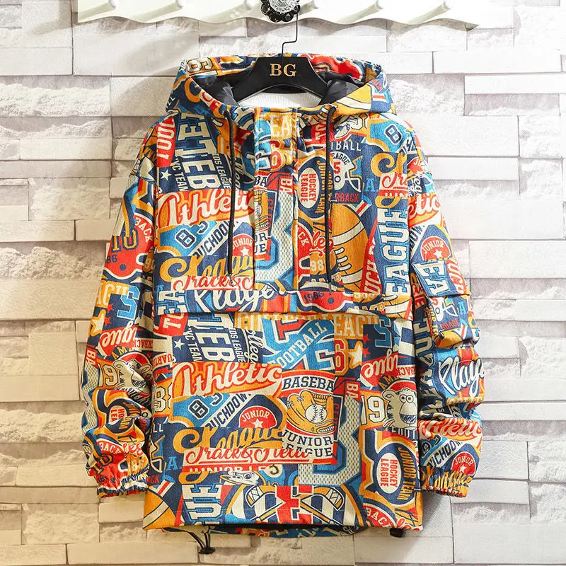 2021 Zipper Pullover Jacket Men's Loose Korean Spring and Autumn Hip Hop Cool Fashion Jacket Streetwear Sweatshirts Man Hoodies