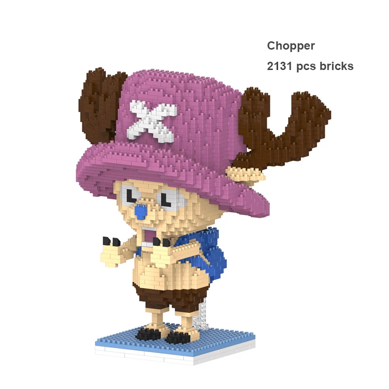

Chopper Building Blocks DIY Anime One Piece Luffy Mini Bricks Assembly Model Mirco Blocks Gifts Toys For Kids 2131pcs Blocks