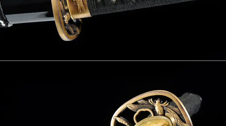 T10 Carbon Steel Clay Tempered No-Hi Blade Full Handmade Japanese Samurai Katana Sword Razor Sharp Functional Battle Ready