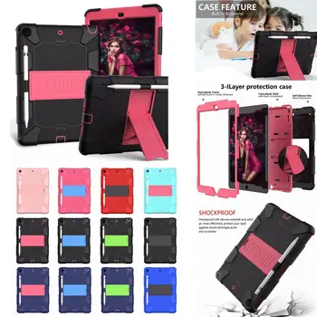

Shockproof Hard case Military Heavy Duty Rugged Case For iPad 10.2 2019 7 7th gen A2200 A2197 Funda Tablet Stand Cover+Gift.