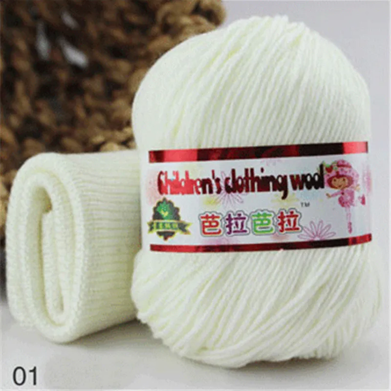 01 35pcs 35 шт. coton пряжа для ручного вязания шелковая пряжа laine coton a tricoter вязаная пряжа - Цвет: 01 35pcs