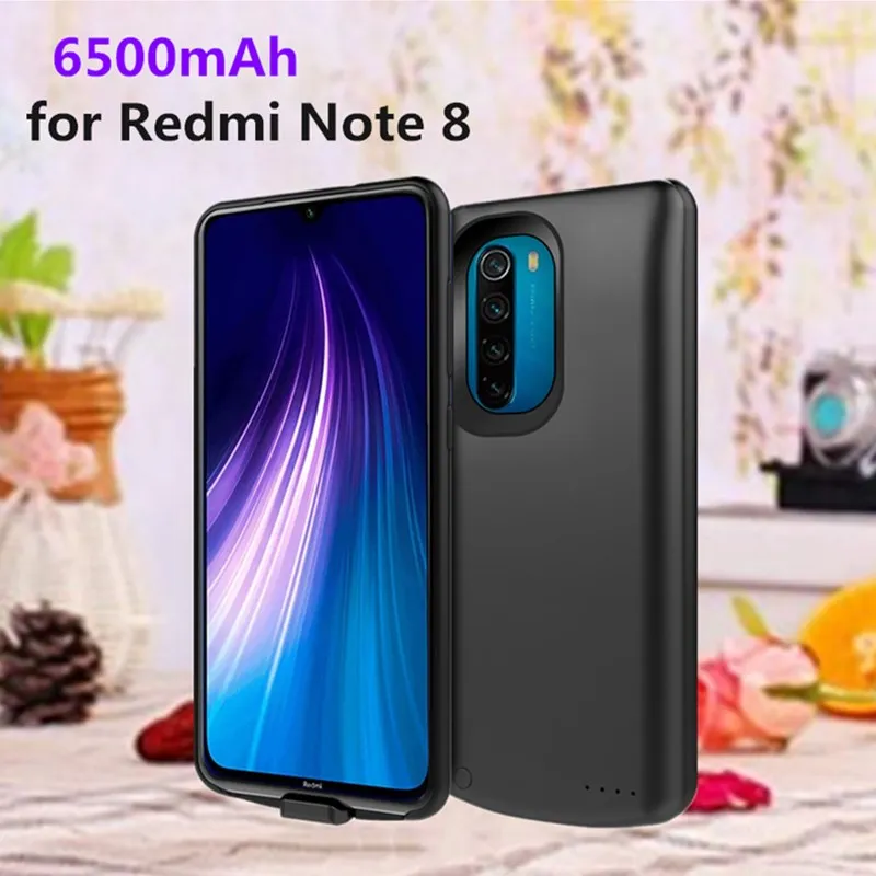 6500 мАч запасной внешний аккумулятор зарядное устройство чехол для Redmi Note 8 чехол для зарядки Coque зарядное устройство чехол s для Redmi Note 8 чехол для питания