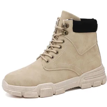 

Riding boots men's retro high-top shoes all-match tooling shoes winter boots high top sneakers male comfortable shoe mens boots