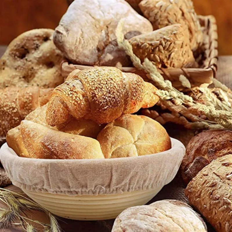 Dough Rattan Basket Dough Round Oval Bread Basket Proofing Proving Fermentation Baskets bakery tools baking tools for cakes