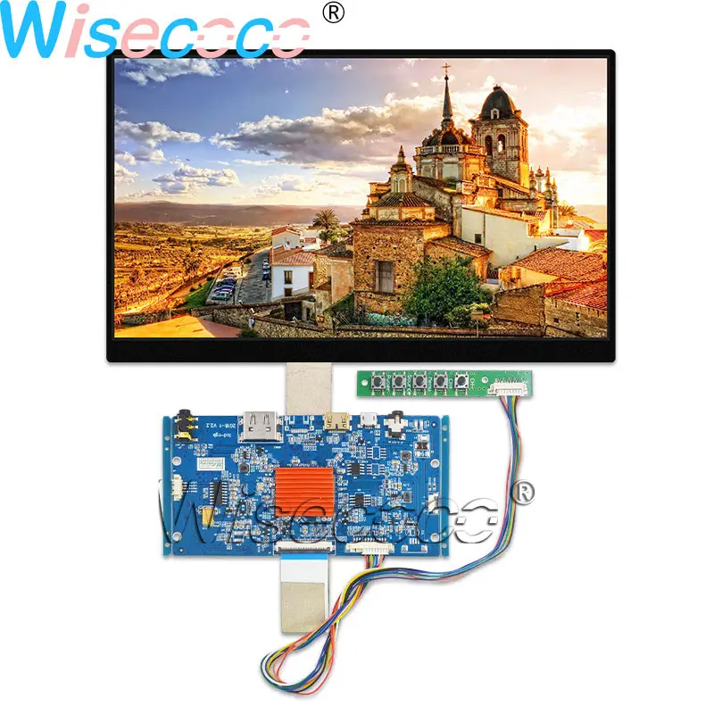 Wisecoco 10,1 дюймов 4K UHD 3840 × 2160 ЖК-дисплей 450 НИТ ips экран EDP 40 контактов с HDMI MIPI плата драйвера для планшета