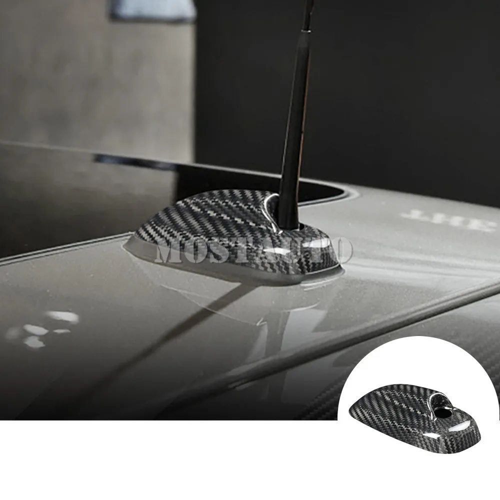 

Для Mini Cooper F55 F56 2013-2019 натуральное углеродное волокно внешняя крыша автомобиля Акулий плавник Крышка антенны отделка черный/красный 1 шт.