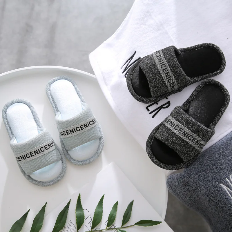 

Spring And Summer New Products Japanese-style Indoor Home Parent And Child Fabric Slipper Breathable Anti-slip Four Seasons CHIL