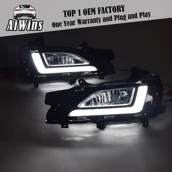 

Car style For Hyundai Tucson 2019 day light refitting led front fog lamp special day running lamp