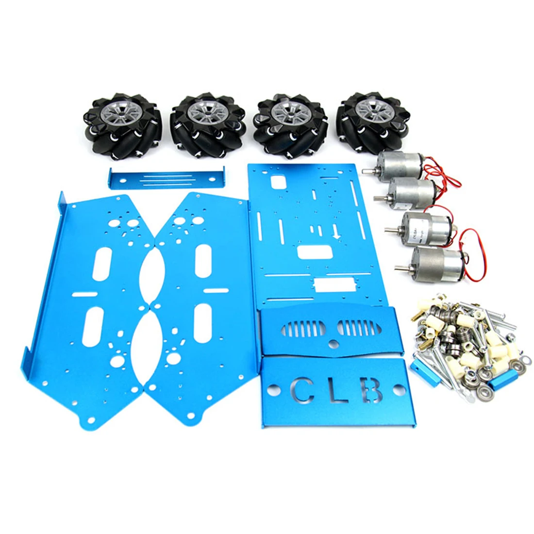 US $101.99 Programming Car Metal Chassis Mecanum Wheel Chassis Steam Kit for Raspberry Pi Arduino Mcu51 Stm32