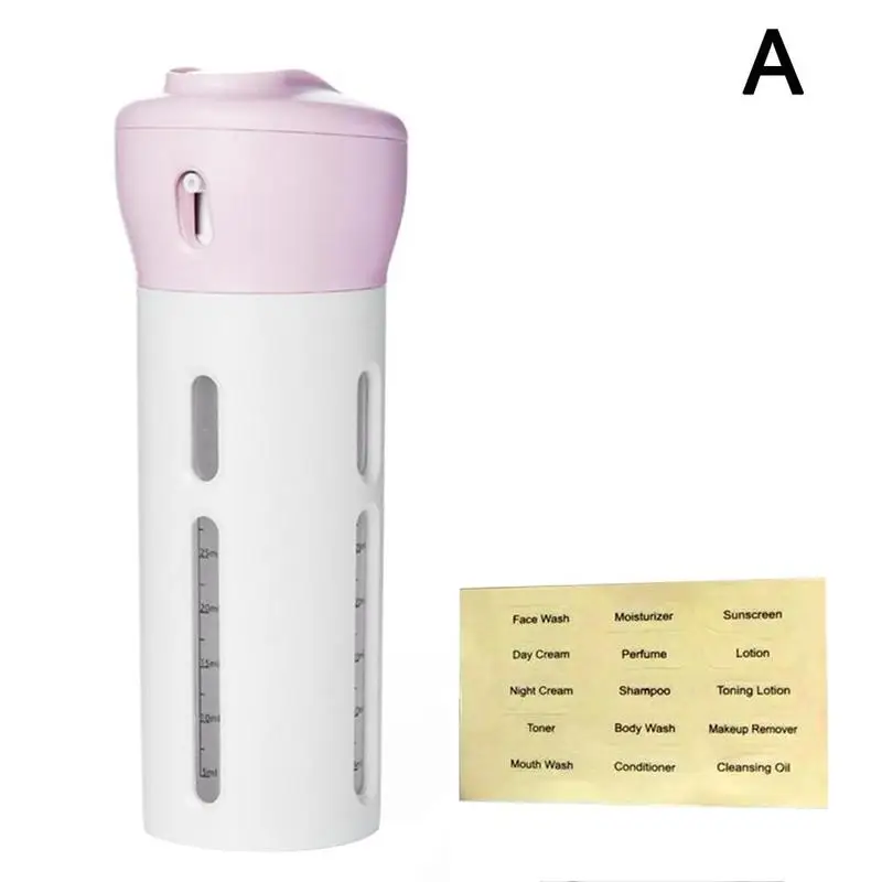 Популярный портативный 4 в 1 бутылка-дозатор для лосьона путешествия эмульсия розлива Шампунь Душ аксессуары для путешествий