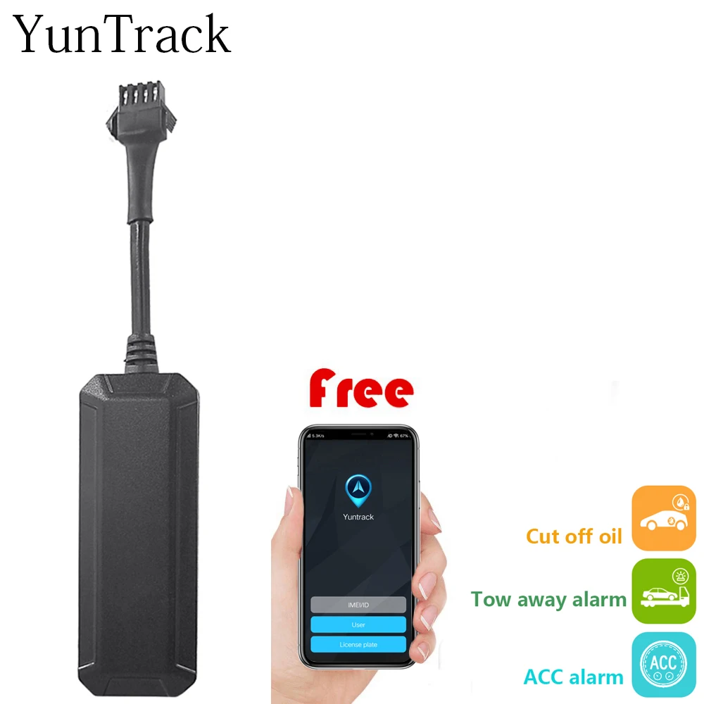 Mini gsm gps tracker carro motocicleta veículo acc status óleo cortado anti demolição reboque movimento alarme de rastreamento software|Rastreadores GPS| -