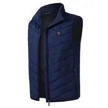 Electric Vest Heated Heated Pad USB Thermal Navy Blue 5-12v Physiotherapy Winter Jacket Heated Body Warmer Clothing