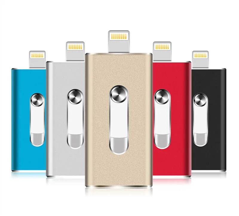 Флеш-накопитель Micro Usb для iphone 8/7/6 s/6 s Plus/6/5/5S/ipad Pendrive OTG 8 ГБ 16 32 64 Гб 128