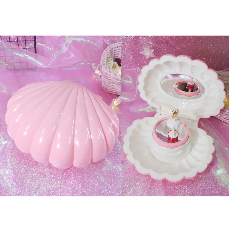 Музыкальная шкатулка балерина, писатель, сундук, шкатулка для украшений, подарок на день рождения для девушки, домашний декор, рождественские украшения для дома - Цвет: deep pink