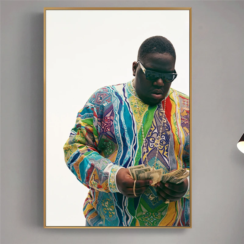 Biggie Smells The Notorious B.I.G. Хип-хоп Музыка Холст Живопись Искусство на стене Декор плакат