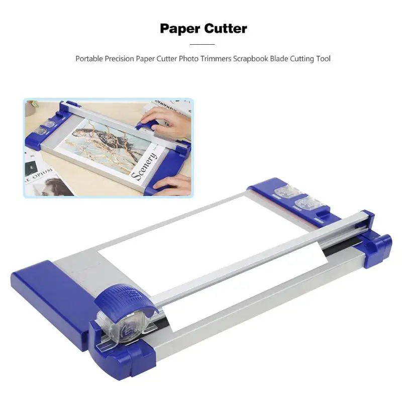 

Portable Precision Paper Cutter Photo Trimmers Scrapbook Blade Cutting Tool Paper Cutting Machine Photo Craft for Home Office