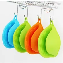 Распродажа, 1 шт., утепленный высокотемпературный силикон ручной зажим, изолированный противень для микроволновки, обжимные перчатки