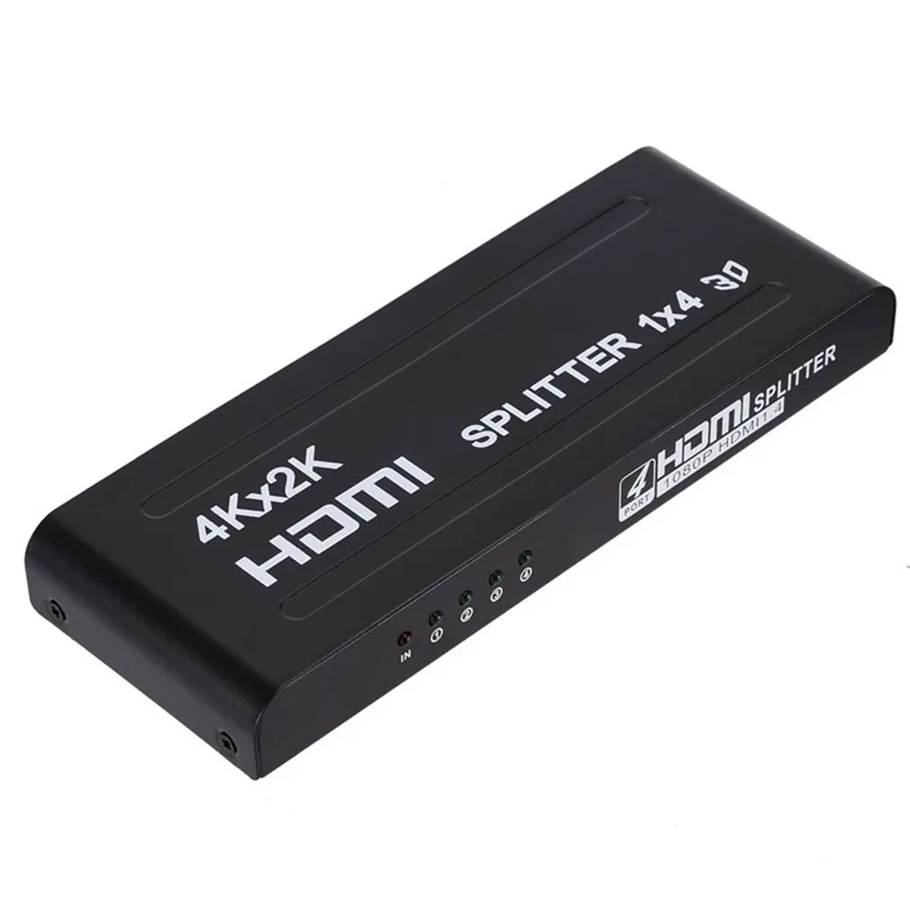 1080p 4 Way HD концентратор 3d HDMI сплиттер 1x4 усилитель коммутатор для HDTV конвертер для HDTV адаптер концентратор ретранслятор