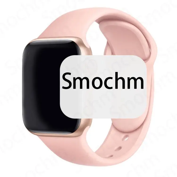 RoseGold PinkSilicon Smochm Samba IWO 11 Pro Bluetooth Смарт gps часы телефон серии 5 44 мм 1:1 VS IWO 10 9 MTK2503 умные часы для iOS iPhone Android - Цвет: RoseGold PinkSilicon