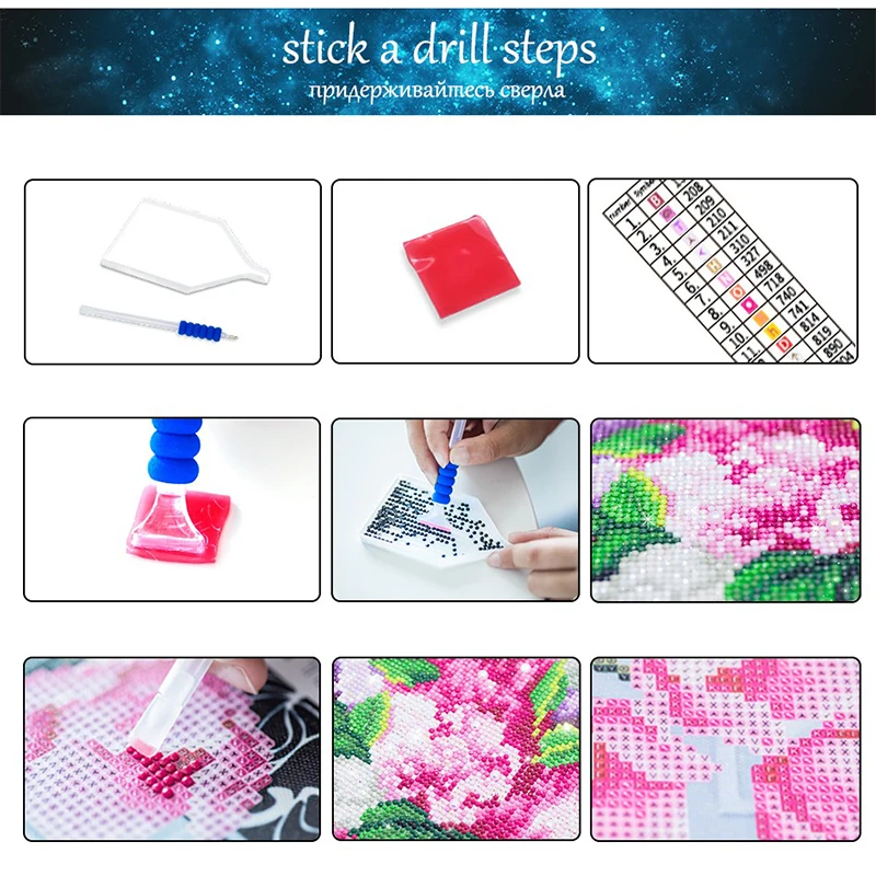 5D Diamond Painting Kits Frame Winter Landscape Cross Stitch Kits for Christmas Decoration Gift