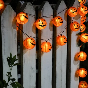 

1.5M 10 LED Ghost Jack-O-Lantern String Lights For Halloween Party Tree Fence Decor Dropshipping