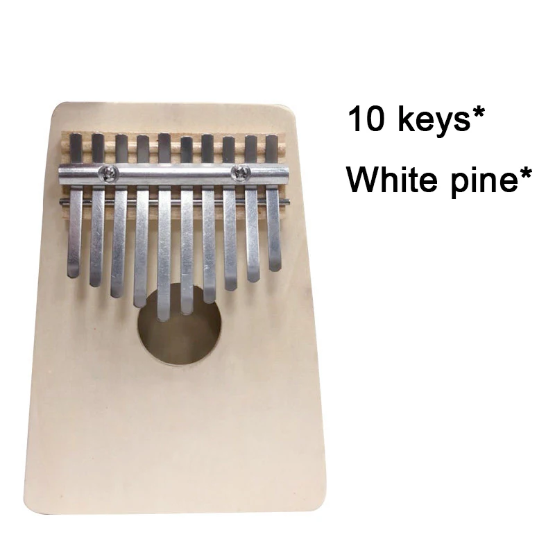 10 keys White pine Новейшая модель; 17 клавиш калимба «пианино для больших пальцев» в африканском стиле красное дерево весь сенсорная доска для фортепиано студент начинающих музыкальный инструмент - Цвет: 10 keys White pine