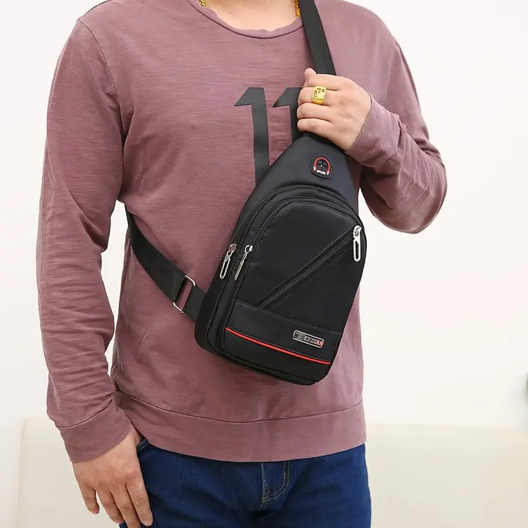 

Bag 2019 New Style Top Grade Upgrade Headphone Jack Universal Chest Pack Lightweight High Quality Large-Volume Crossbody Bag