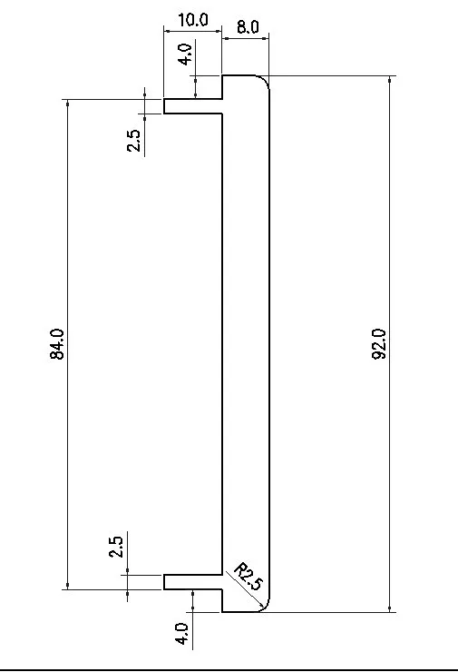 Size W320 H92 D308 DIY Aluminum Chassis Amplifier Case Preamp Enclosure DAC Box BZ3209