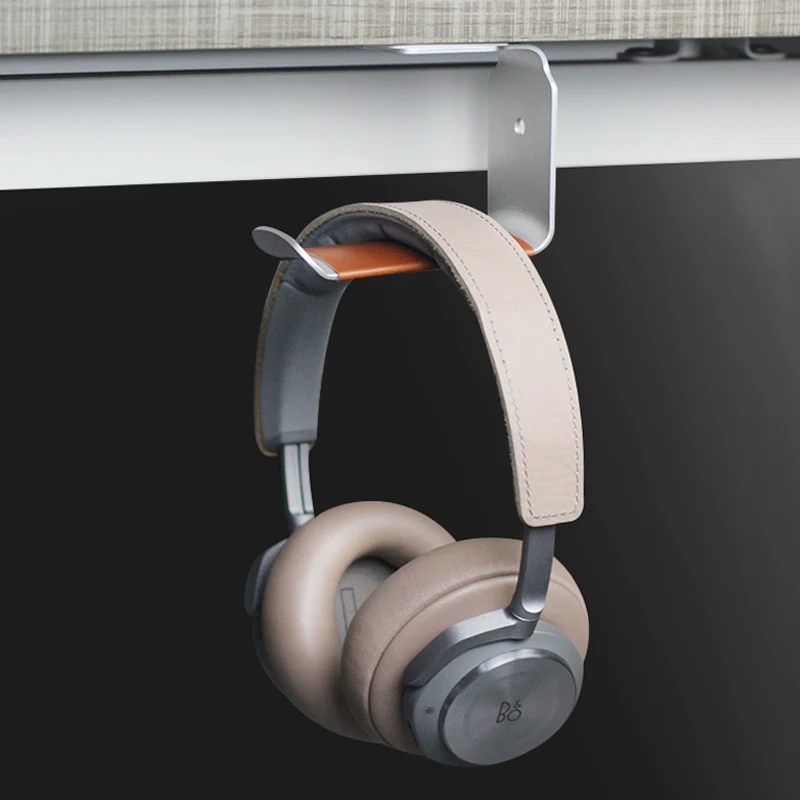 Fashion design new metal texture headphone hanger headphone hook bedside desktop headphone stand headphone display stand
